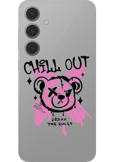 Samsung Galaxy S24+ Uyumlu Şeffaf Kılıf Graffiti 6 Tasarımlı