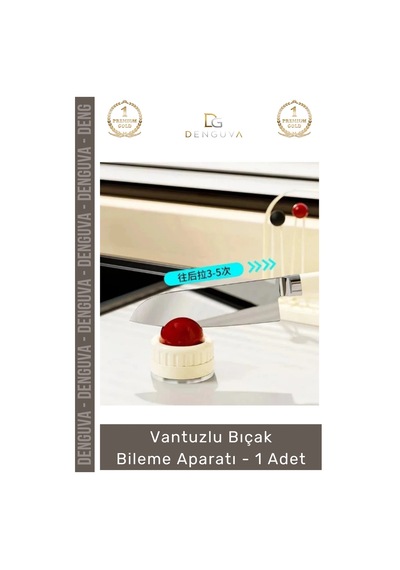 Bıçakbileme Profesyonel Mutfak Vakumlu Pratik Keskinleştirme Şef Vantuzlu Bıçak Bileme - 1 Adet