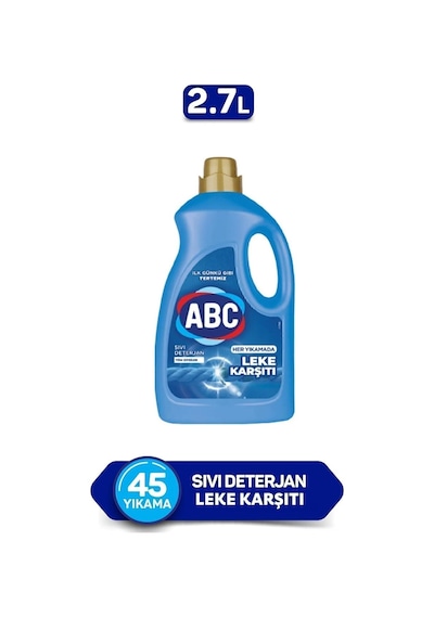 Leke Karsıtı Sıvı Çamaşır Deterjan 2,7 Lt