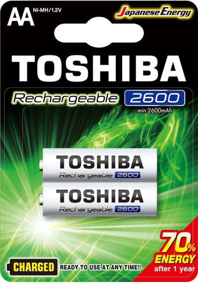 Toshıba 2600 Mah Şarjlı Aa Kalem Pil 2li