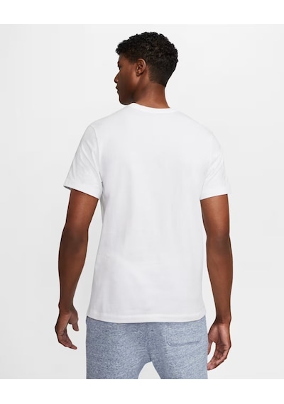 Nike Sportswear Club Ar4997-100 Erkek Tişört - Beyaz Çok Renkli