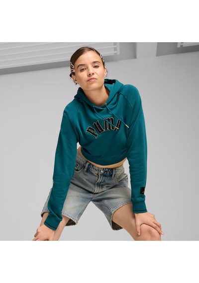 Puma Classics Relaxed Kadın Yeşil Sweatshirt627484