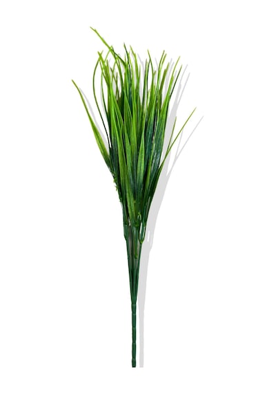 Cihan Çiçekçilik Yapay Yeşil Saz Demeti 25 Cm Beyaz- Yeşil