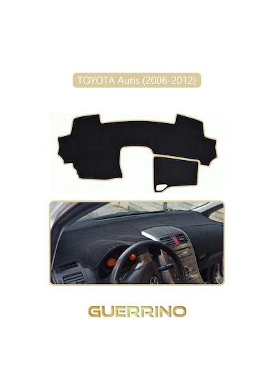 Toyota Auris 2006-2012 Torpido Koruma Halısı Bej Kenar