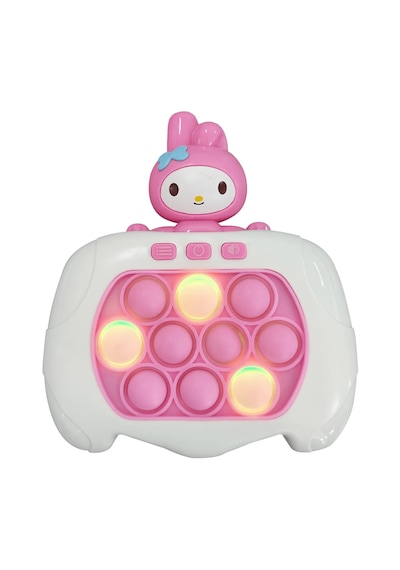 Sanrio Kuromi My Melody Figürlü Işıklı Müzikli Popit Eğitici Oyuncak Fast Push Elektronik Popit