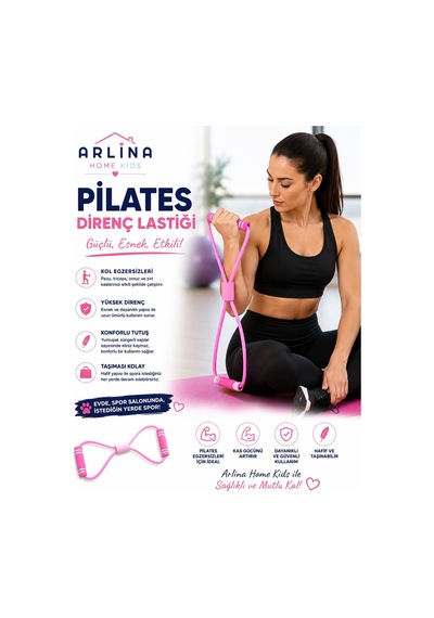 Pilates Direnç Lastiği Pembe