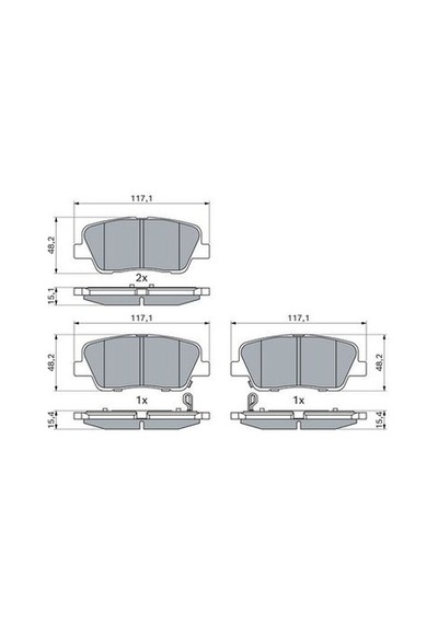 Hyundai Santa Fe 2.0crdi 2013-2018 Bosch  Arka Balata Wva25520
