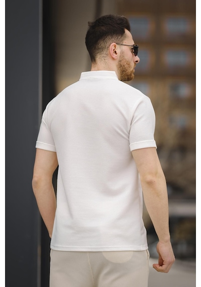 Oksit Erkek Slim Fit Kısa Kol Hakim Yaka Erkek Gömlek 001