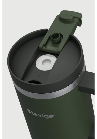 Stevig 2 Moods Tuck-in Tumbler Sızdırmaz Çelik Termos 900 Ml Green St-237 Yeşil