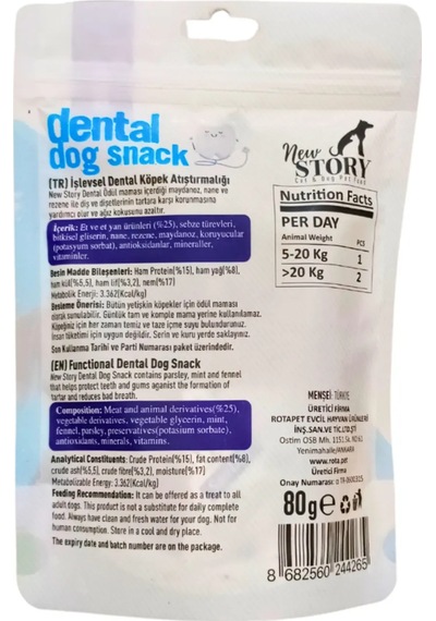 Dog Dental 6 X 80 Gr Ağız Kokusu, Diş Sağlığı, Dental Tartar