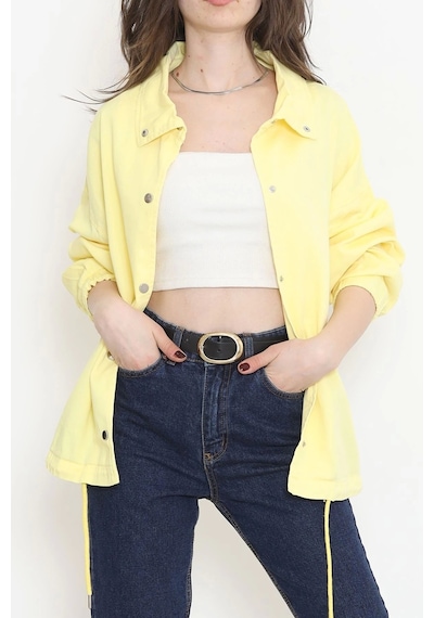 Oversize Ceket Sarı - 2295.1367.