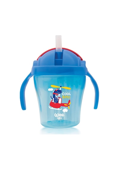Wee Baby Pipetli Bardak Mavi Renkli Çok Renkli