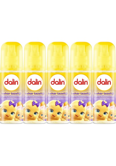 Dalin Bebek Kolonyası 150ml Bahar Tazeliği 5 Li Set