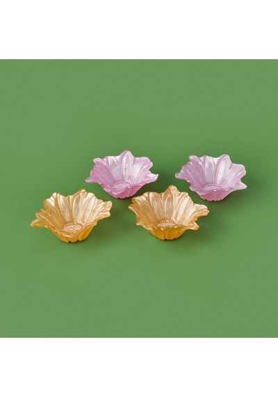 Kitchen Papatya 4'lü Çerezlik - Pembe - 10 Cm Renkli