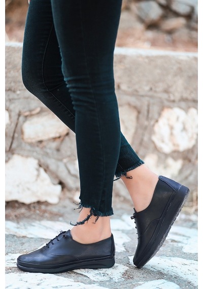 Artı-Artı020-1201 İçi Hakiki Deri Kadın Sneaker Ayakkabı