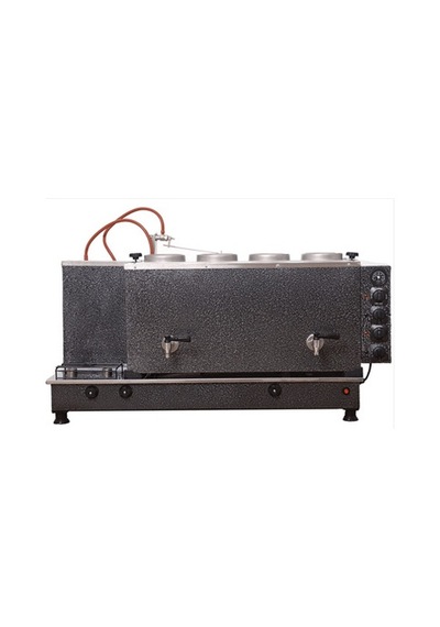 Tiryaki 4 Demlikli Statik Pleytli Çay Kazanı 45l Elektrik + Gaz 304 Paslanmaz Çay Ocağı Gri - Dms9051073475630
