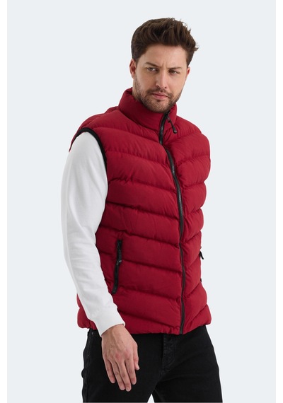Slazenger HAMMER I Erkek Şişme Yelek Bordo Yelek
