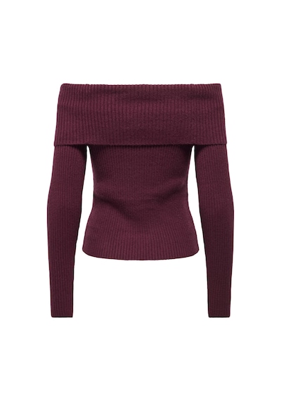 Only Onlkatia Regular Fit Madonna Yaka Kazak Kadın Kazak 15311830 Bordo