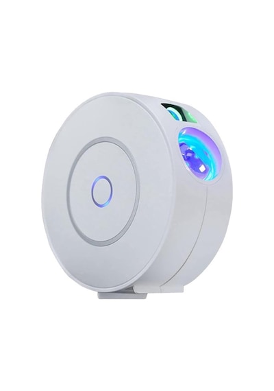 Quenlite Qc-526 Parti Led Projektör Işık Wifi 3d Yıldızlı Gökyüzü 16 Milyon Renk Beyaz