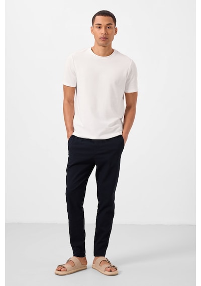 Tommylife Lacivert Standart Fit Dokuma Hafif Esnek Chino Erkek Pantolon - 82180 Lacivert