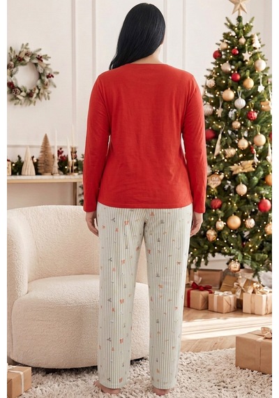 Siyah İnci Pamuklu Likralı Büyük Beden Battal Boy Örme Pijama Takım26240960 Nar Çiçeği Siyah İnci Pamuklu Likralı Büyük Beden Battal Boy Örme Pijama Takım26240960 Nar Çiçeği
