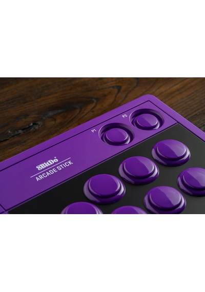 8bitdo Arcade Stick Bluetooth Kablosuz Nintendo Switch /switch 2, Pc, Steam & Raspberry Pi Uyumlu Mor