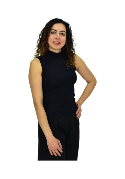 Kadın Düz Renk Vücuda Oturan Askılı Tişört Bgl-st04297 Siyah