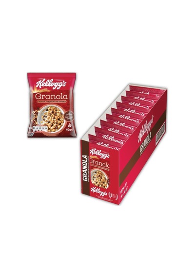 Kellogg's Çikolata Parçacıklı Fındıklı Granola 10 x 60 G