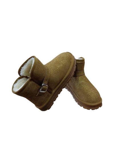Guja 25k432 Kadın Simli Toka Detaylı Slim - On Peluşlu Bot Camel Siyah