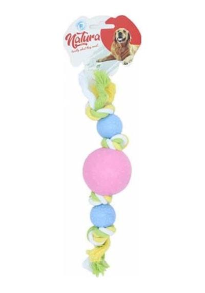 Natura Plastik Üç Toplu Köpek Çiğneme Oyuncağı 27 CM