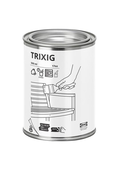 Ikea Trıxıg Ahşap Boyası, Renksiz, 500 Ml, Dış Mekan İçin Çok Renkli