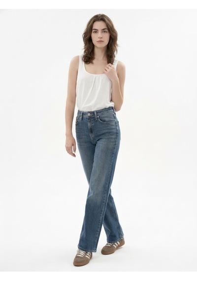 LOFT Bella Regular Fit Kadın Pantolon Lf2043058 Q1.v1 Denim
