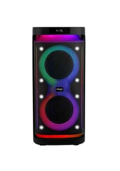 Ceremony Audio Cm-208 Taşınabilir Bluetooth Parti Hoparlör 2x8 Inç Woofer 400watt Tws Disco Lights