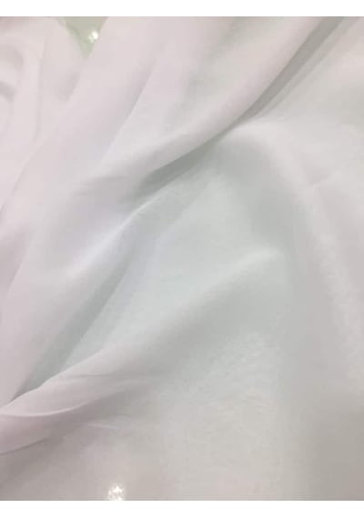 Janjan Şifon Kumaş Elbiselik Gömleklik Eşarplık Ekru Jn8