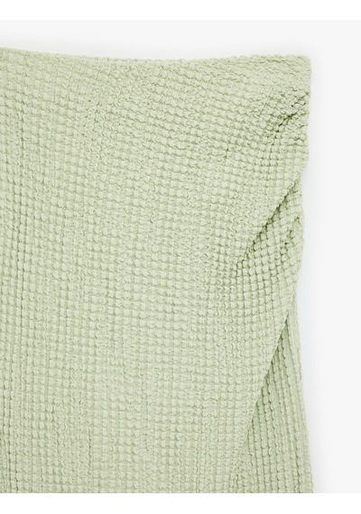 Koton Bürümcük Kumaş Drape Detaylı Midi Kalem Etek Green 6sak10005uk Yeşil