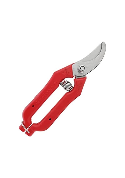 Eğri Uçlu Narenciye Budama Makası, 18.5 Cm Kırmızı Renk Seçeneği