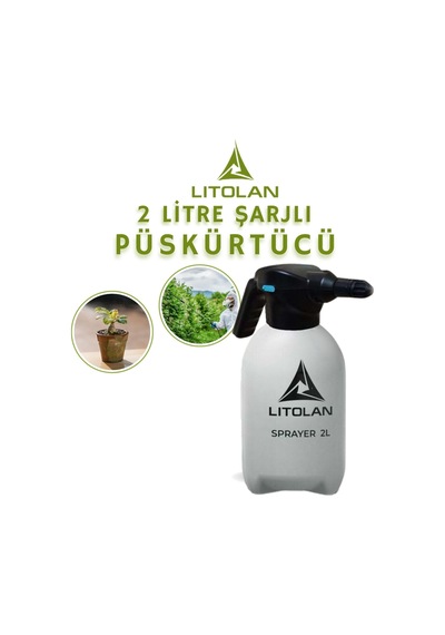 Litolan Zirai İlaçlama Pompası Şarjlı 2 L Siyah