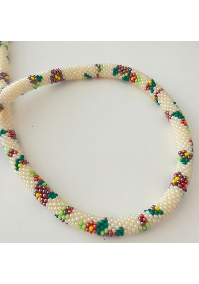 Chichibeads Çapa Model Bohem Kolye Bileklik Altın - Beyaz