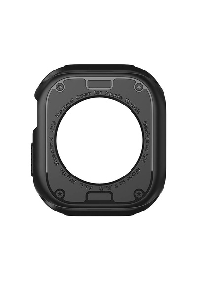 Watch 10 42mm Silikon Tpu Kasa Koruyucu Mkst Watch Gard 17 - Siyah
