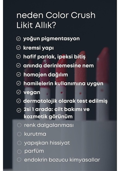 Color Crush Likit Allık, 103 Red Velvet Çok Renkli