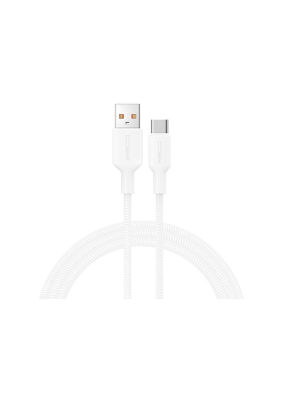Recci Rs46c Usb-a To Type-c 2.4a Hızlı Şarj Özellikli Data Ve Şarj Kablosu 100w 1.2m Beyaz Beyaz