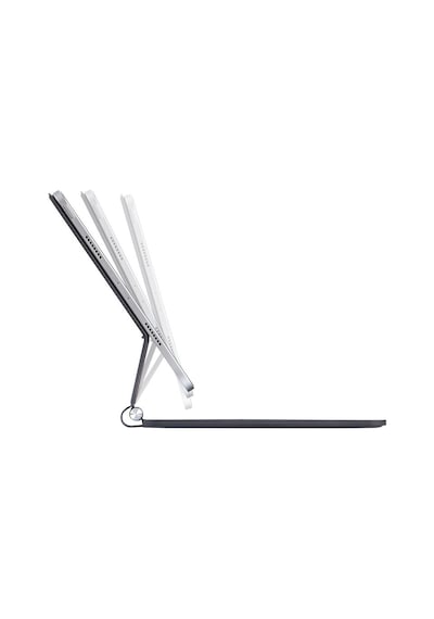 Apple, Uyumlu iPad Pro 13 2024 Kılıf X9p Magic Manyetik Klavyeli Tablet Kılıfı - Siyah Arka Kapak