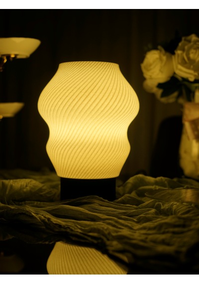 Madame - Modern Masa Ve Gece Lambası Ambiyans Lambası, Dekoratif Led Abajur Beyaz