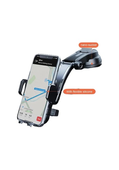 360 Dönebilen Araç Telefon Tutucu Hızlı Kilit Güçlü Tutuculuk Ltp-01 2 Mixed