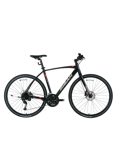 Bisan Trx 8600 Altus Trekking Bisikleti 48 Cm Hd 28" Parlak Siyah Siyah - Kırmızı