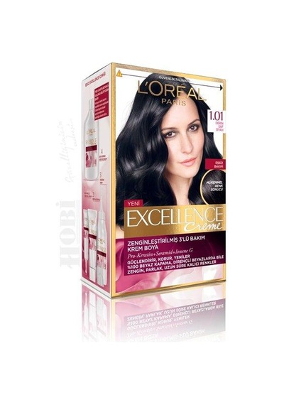 Loreal Excellence 1.01 Derin Siyah Saç Boyası