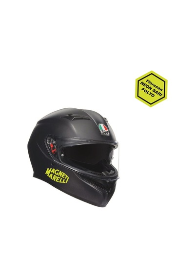 Magneti Marelli Floresan Neon Sarı Motosiklet Sponsor Markası Sti