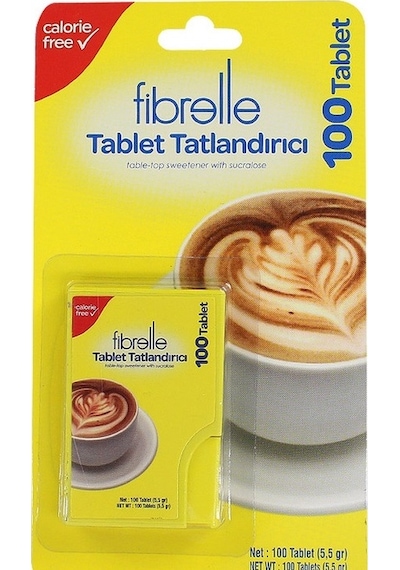 Fibrelle Sukralozlu Tablet Tatlandırıcı 100'lük Cep