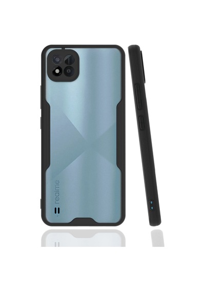 Uryport Realme C11 2021 Kılıf Platin Silikon - Siyah