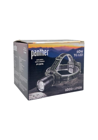 60 Watt Tg Ledli Usb Şarjlı Kafa Feneri Haki